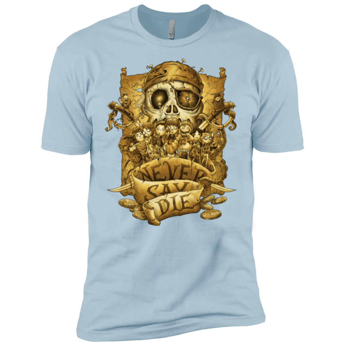 T-Shirts Light Blue / X-Small Never Say Die Men's Premium T-Shirt
