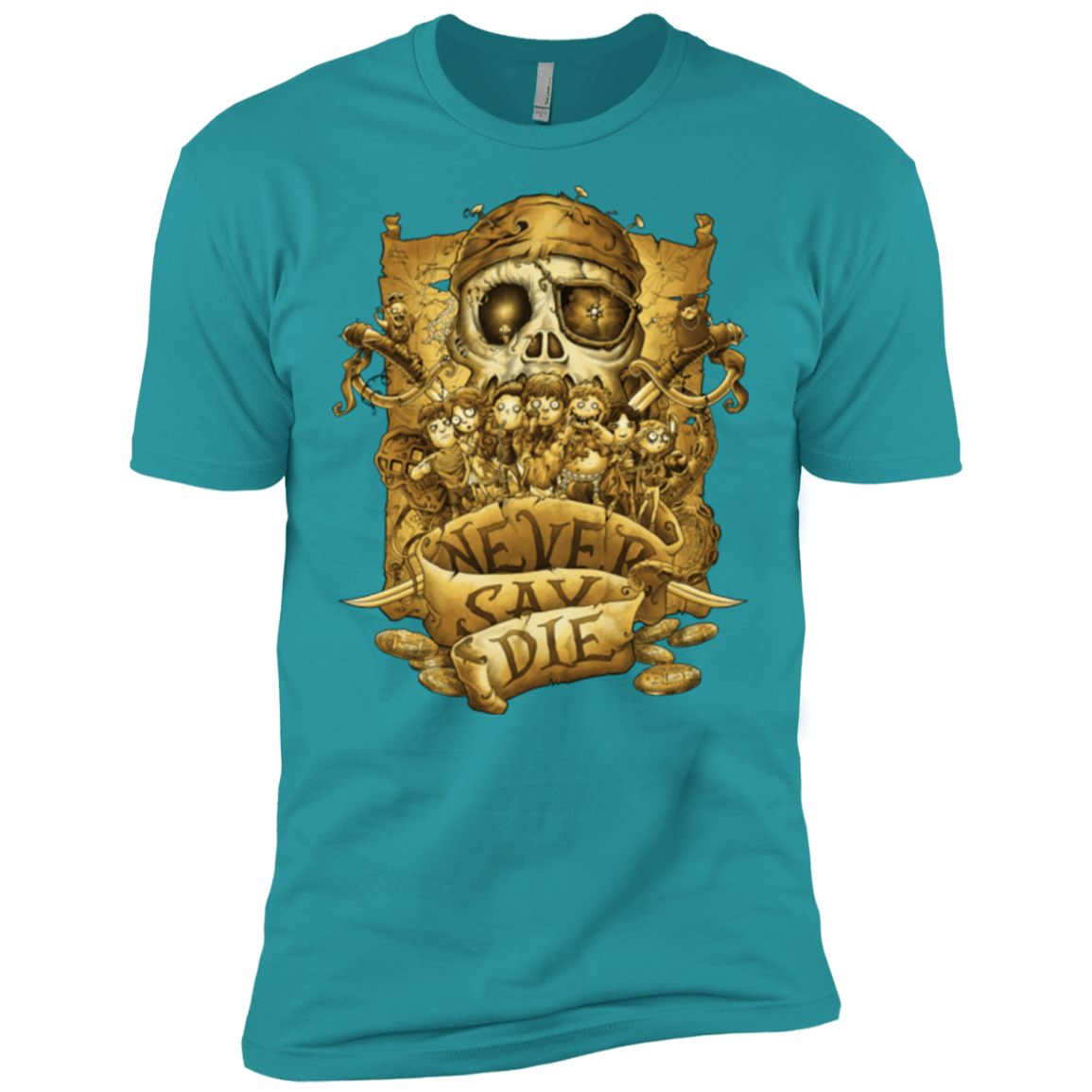 T-Shirts Tahiti Blue / X-Small Never Say Die Men's Premium T-Shirt