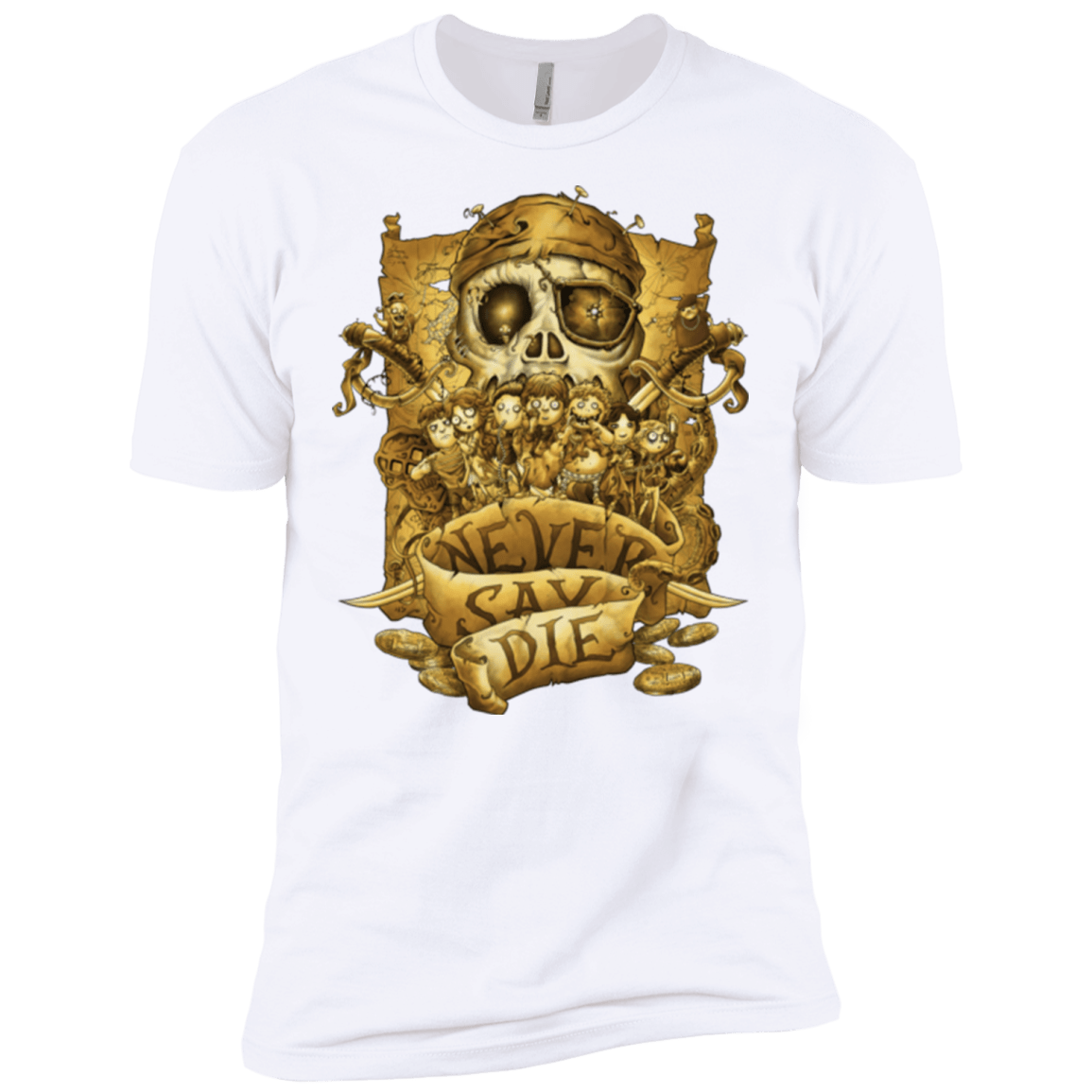 T-Shirts White / X-Small Never Say Die Men's Premium T-Shirt
