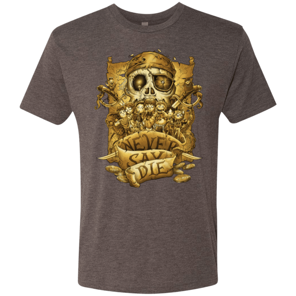 T-Shirts Macchiato / Small Never Say Die Men's Triblend T-Shirt