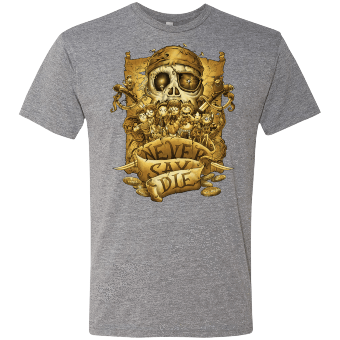 T-Shirts Premium Heather / Small Never Say Die Men's Triblend T-Shirt