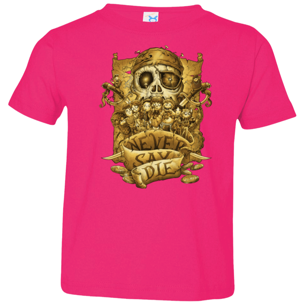 T-Shirts Hot Pink / 2T Never Say Die Toddler Premium T-Shirt