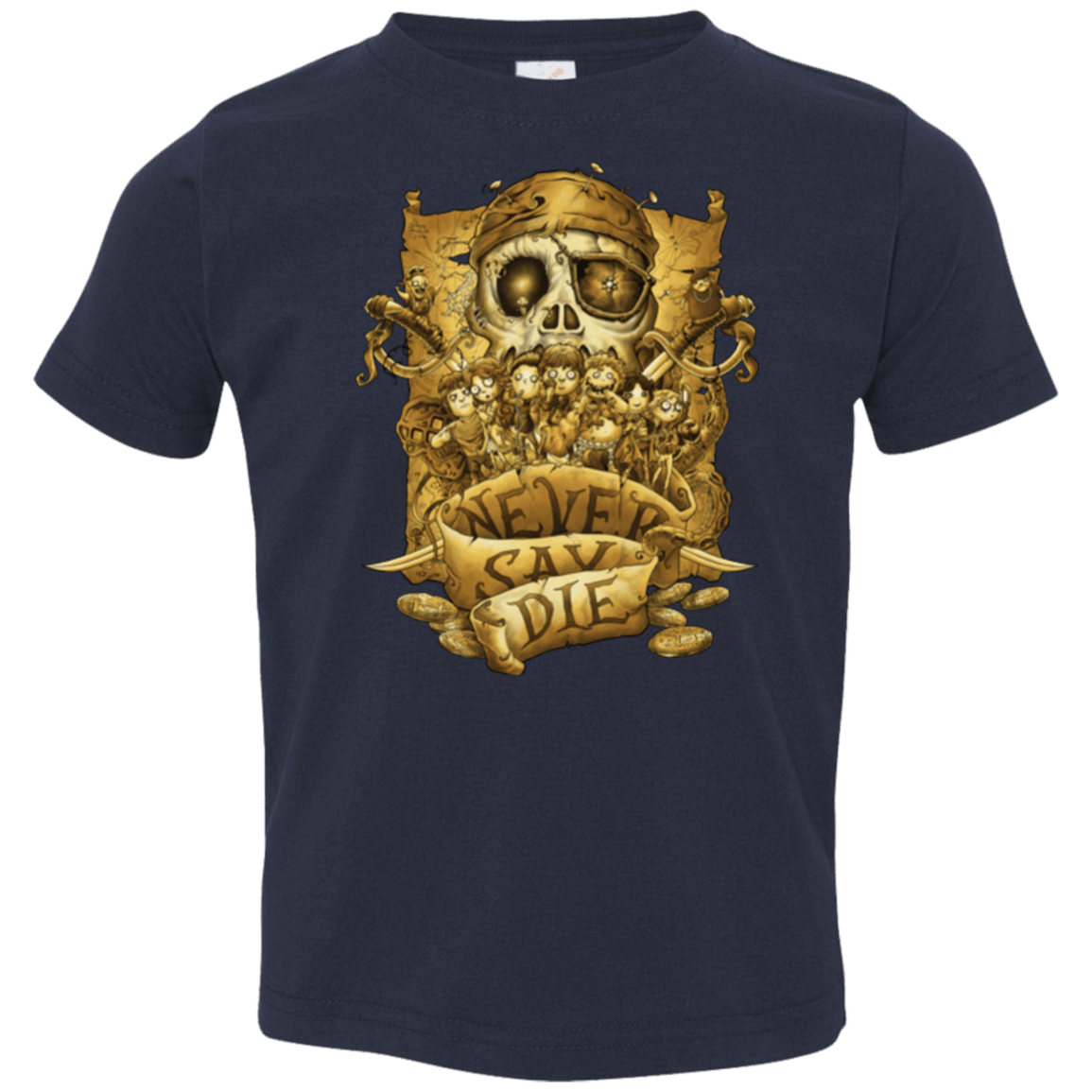 T-Shirts Navy / 2T Never Say Die Toddler Premium T-Shirt