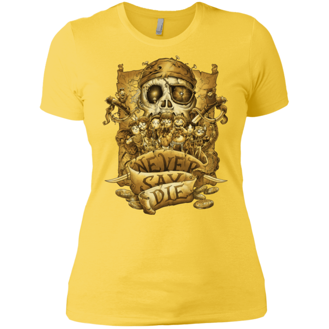 T-Shirts Vibrant Yellow / X-Small Never Say Die Women's Premium T-Shirt