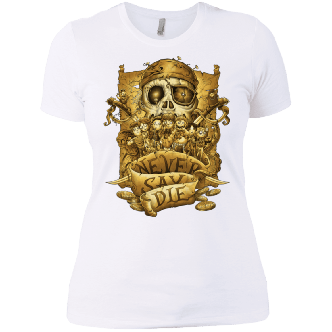 T-Shirts White / X-Small Never Say Die Women's Premium T-Shirt