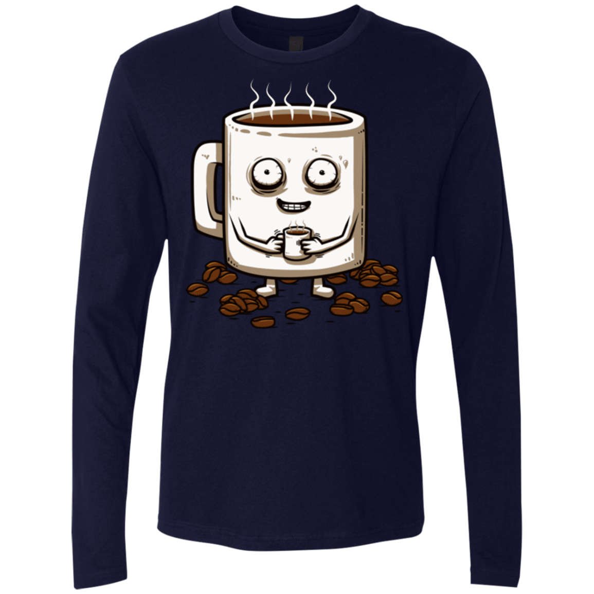 T-Shirts Midnight Navy / Small Never tired Men's Premium Long Sleeve