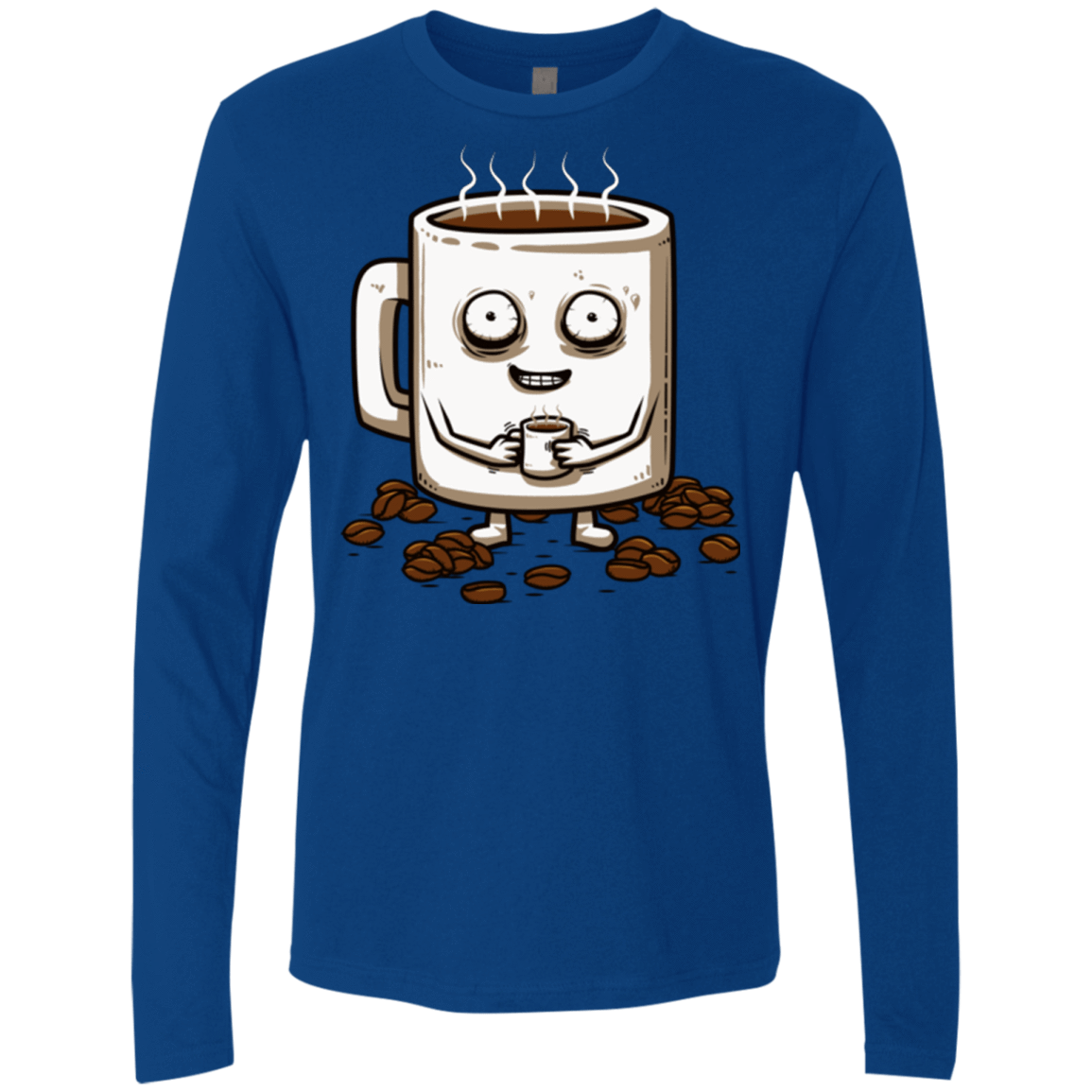 T-Shirts Royal / Small Never tired Men's Premium Long Sleeve