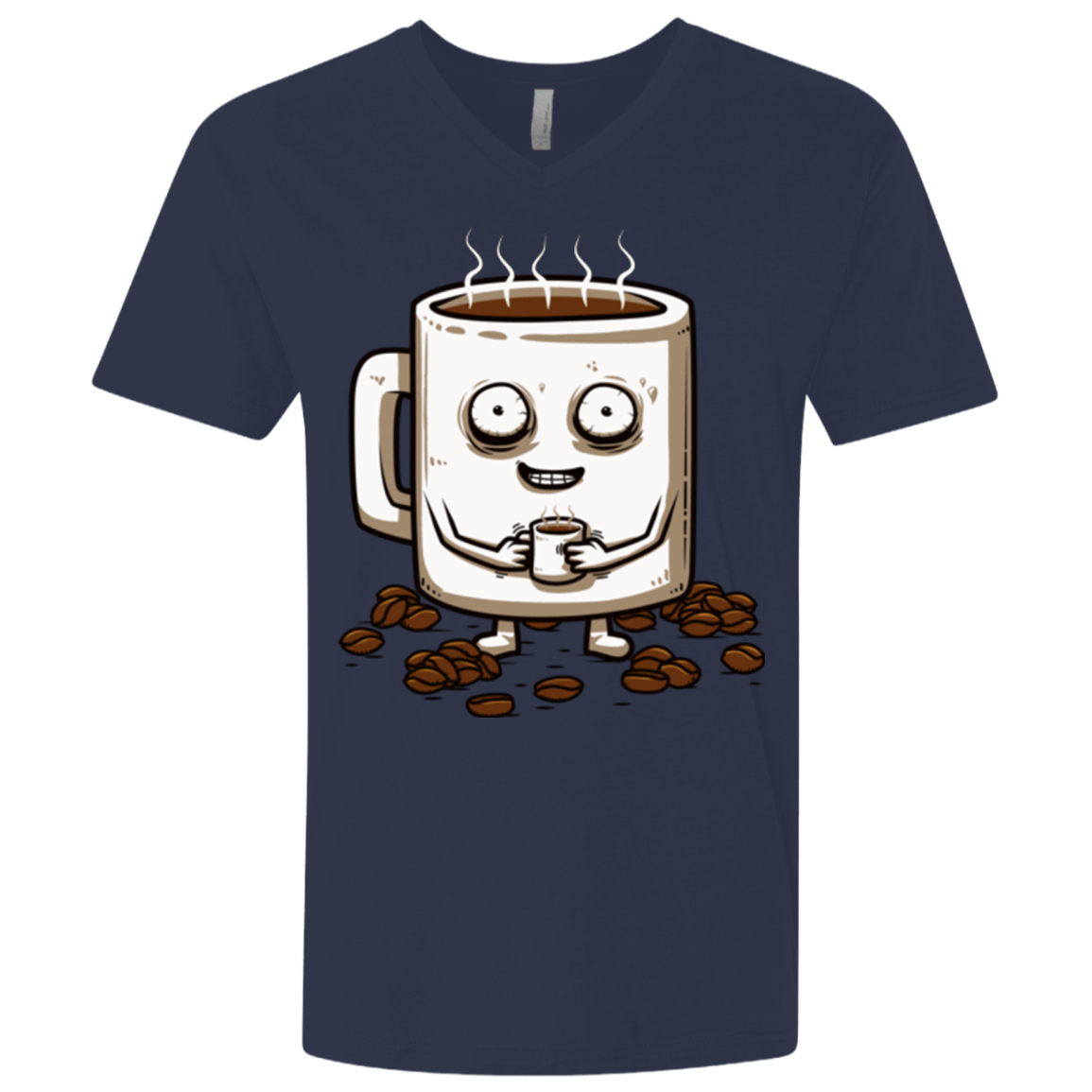 T-Shirts Midnight Navy / X-Small Never tired Men's Premium V-Neck