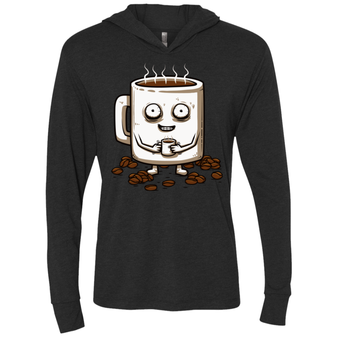 T-Shirts Vintage Black / X-Small Never tired Triblend Long Sleeve Hoodie Tee