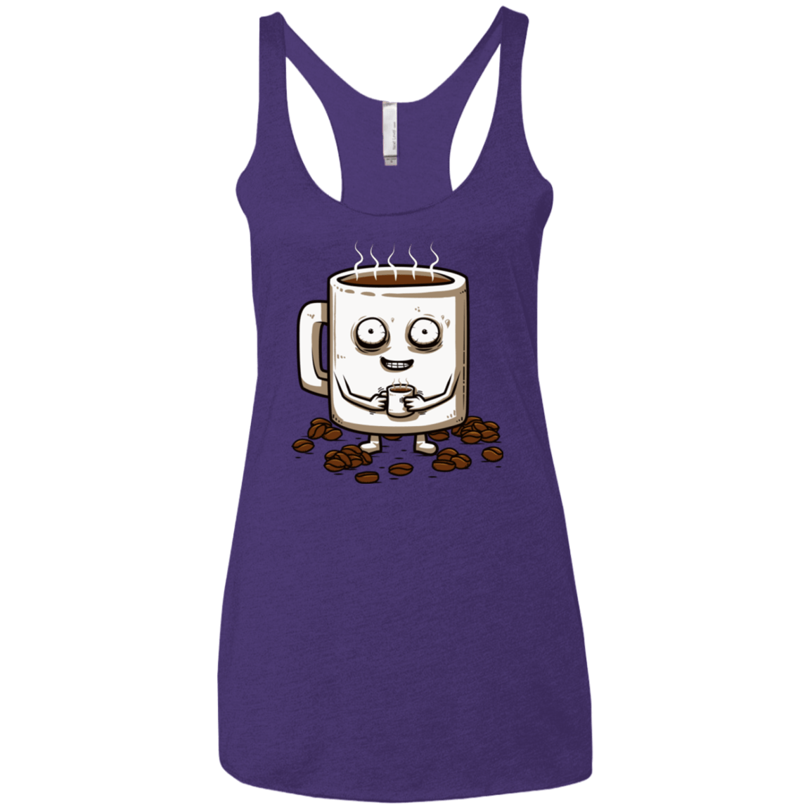 T-Shirts Purple / X-Small Never tired Women's Triblend Racerback Tank