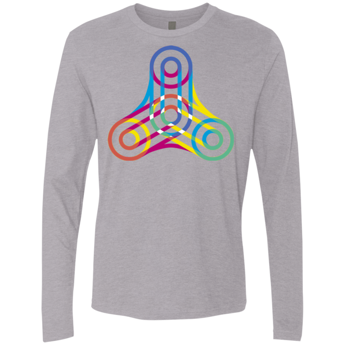 T-Shirts Heather Grey / Small Never Win Men's Premium Long Sleeve