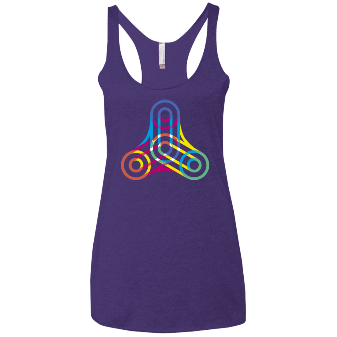 T-Shirts Purple / X-Small Never Win Women's Triblend Racerback Tank