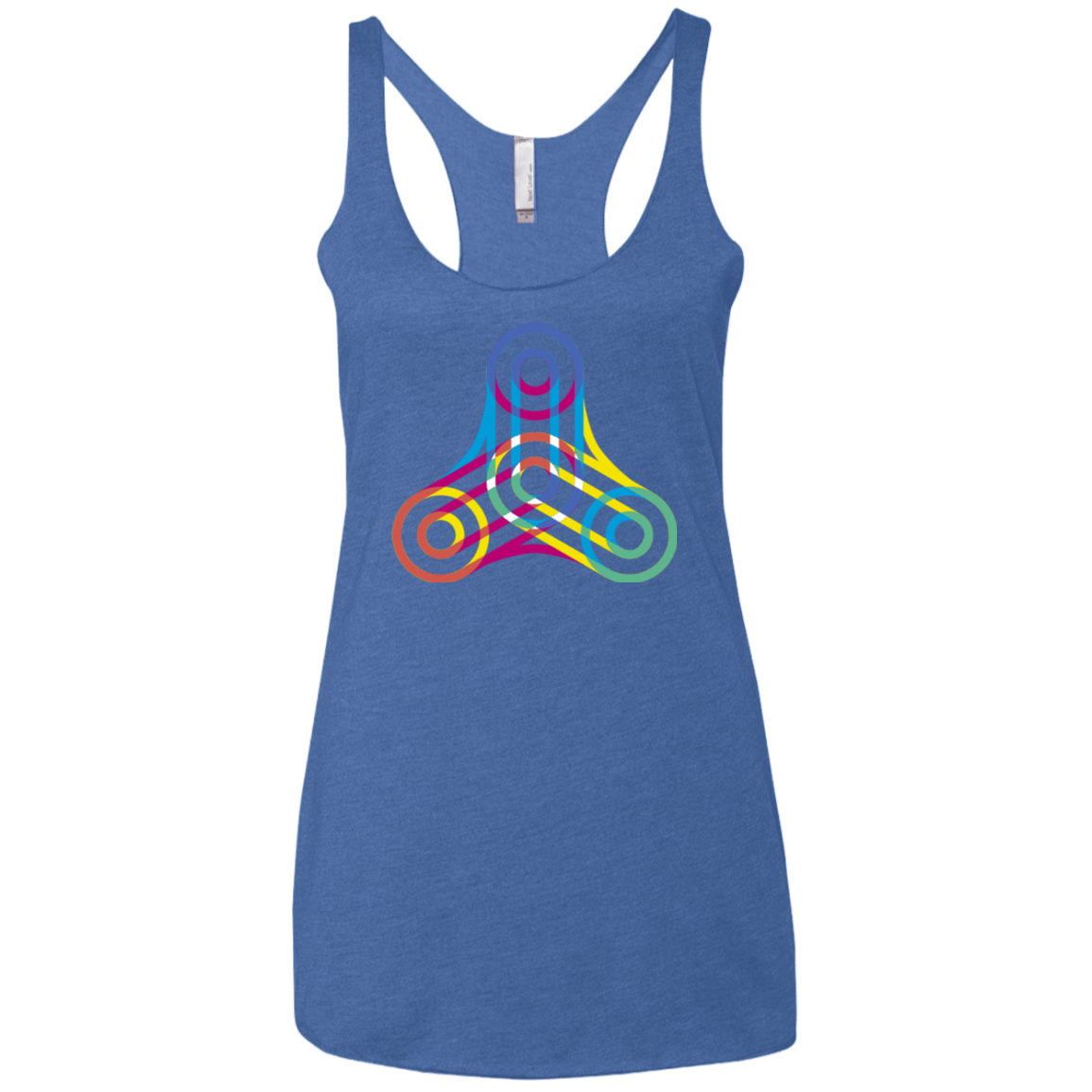 T-Shirts Vintage Royal / X-Small Never Win Women's Triblend Racerback Tank