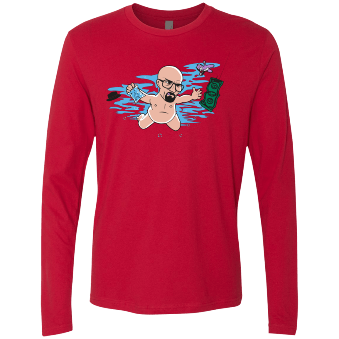 T-Shirts Red / Small NeverBad Men's Premium Long Sleeve