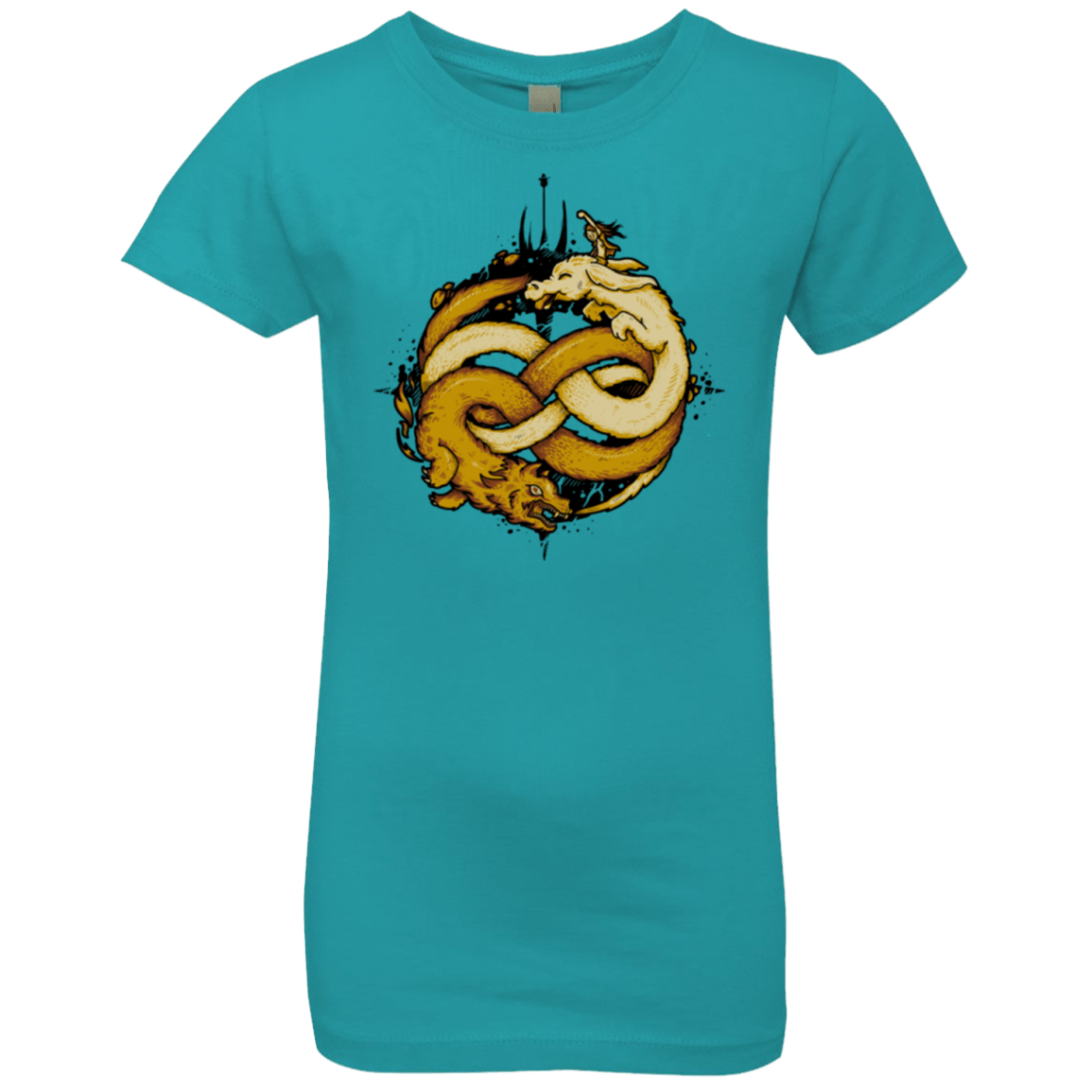 T-Shirts Tahiti Blue / YXS NEVERENDING FIGHT Girls Premium T-Shirt