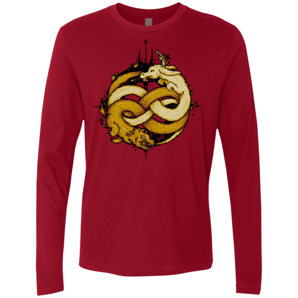 T-Shirts Cardinal / Small NEVERENDING FIGHT Men's Premium Long Sleeve