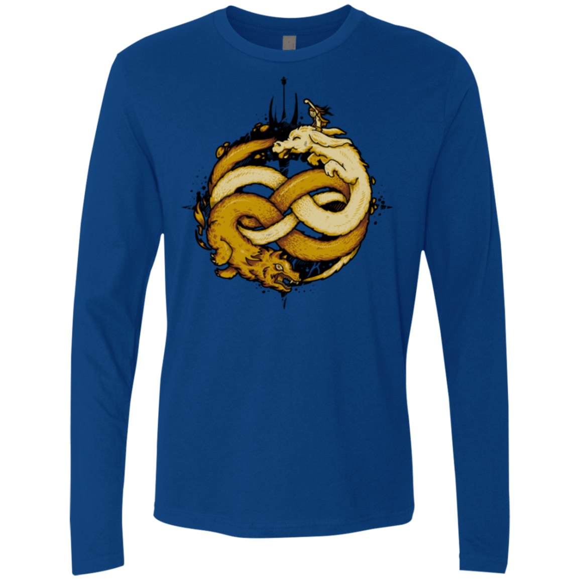 T-Shirts Royal / Small NEVERENDING FIGHT Men's Premium Long Sleeve
