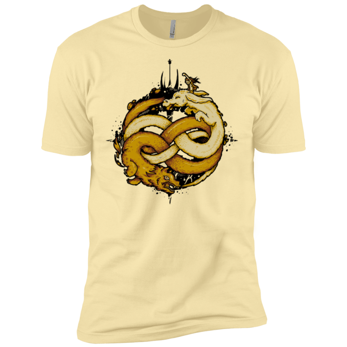 T-Shirts Banana Cream / X-Small NEVERENDING FIGHT Men's Premium T-Shirt
