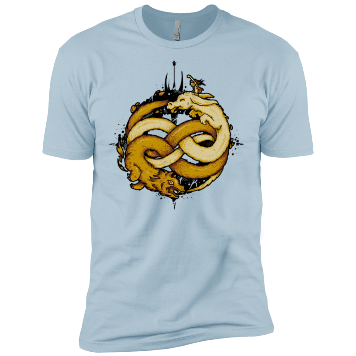 T-Shirts Light Blue / X-Small NEVERENDING FIGHT Men's Premium T-Shirt