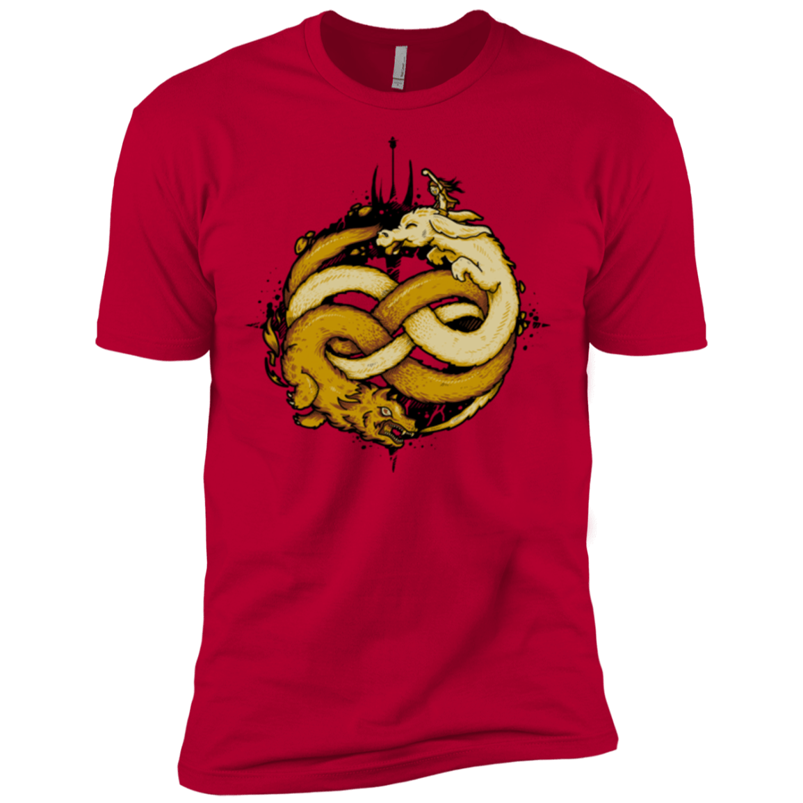 T-Shirts Red / X-Small NEVERENDING FIGHT Men's Premium T-Shirt