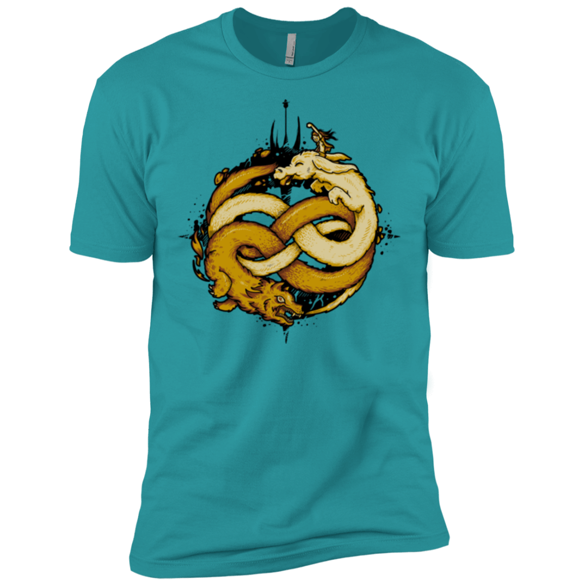 T-Shirts Tahiti Blue / X-Small NEVERENDING FIGHT Men's Premium T-Shirt