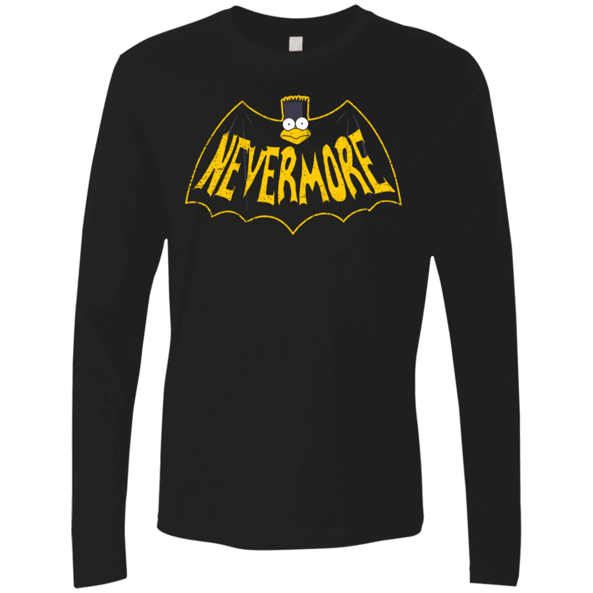 T-Shirts Black / S Nevermore Men's Premium Long Sleeve
