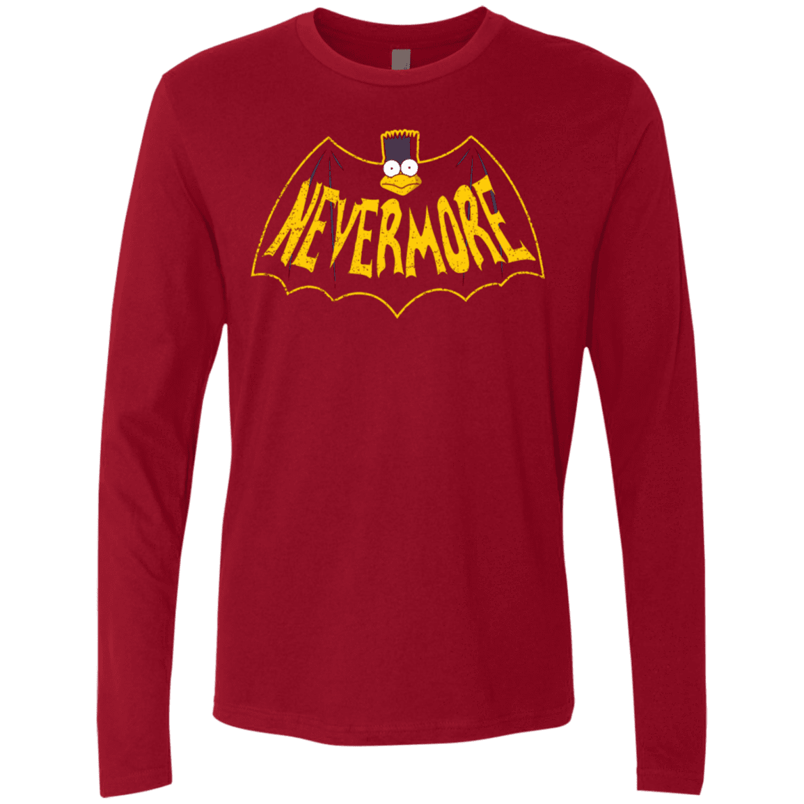 T-Shirts Cardinal / S Nevermore Men's Premium Long Sleeve