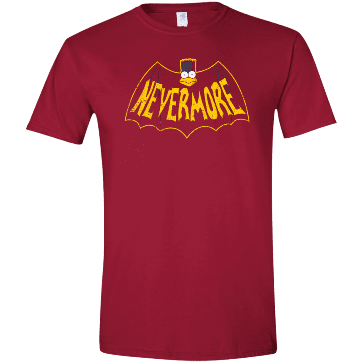 T-Shirts Cardinal Red / S Nevermore Men's Semi-Fitted Softstyle