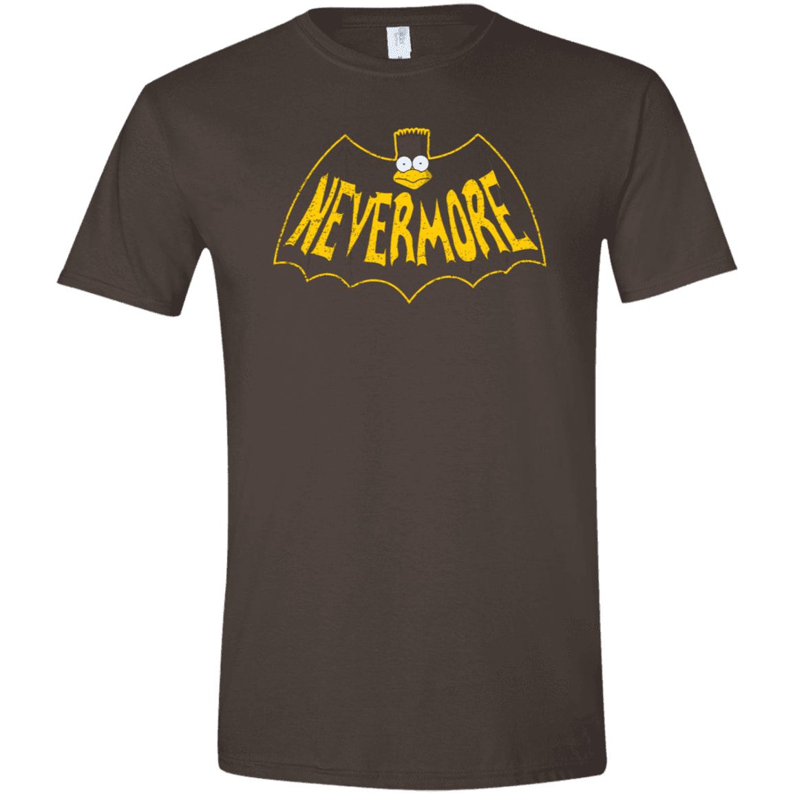 T-Shirts Dark Chocolate / S Nevermore Men's Semi-Fitted Softstyle