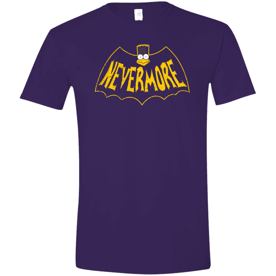 T-Shirts Purple / S Nevermore Men's Semi-Fitted Softstyle