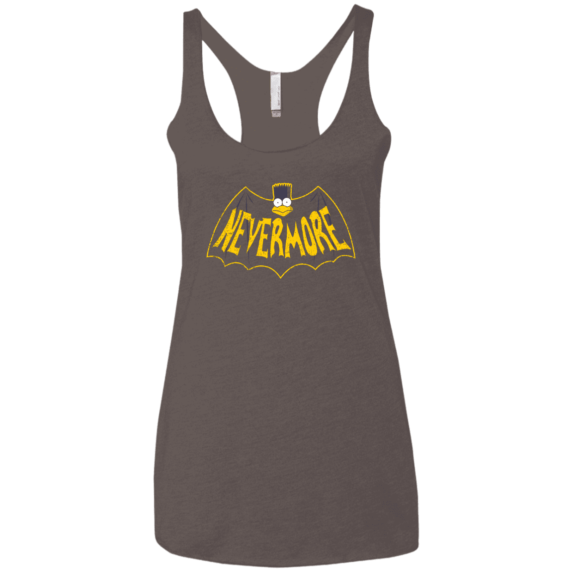 T-Shirts Macchiato / X-Small Nevermore Women's Triblend Racerback Tank