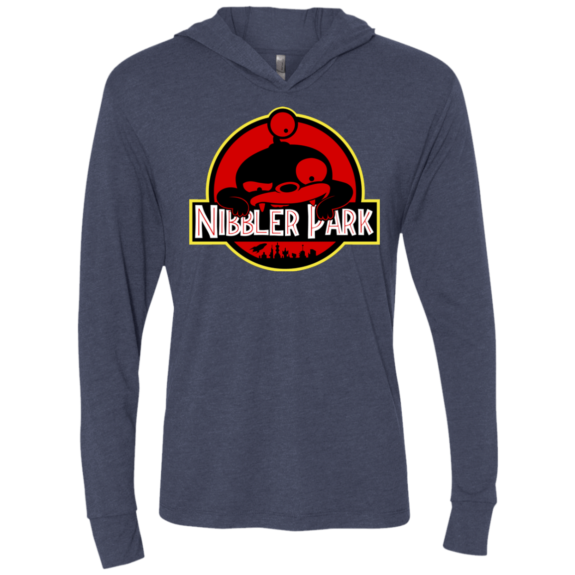 T-Shirts Vintage Navy / X-Small Nibbler Park Triblend Long Sleeve Hoodie Tee