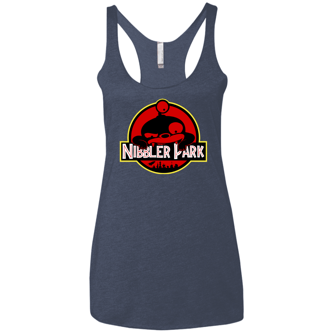 T-Shirts Vintage Navy / X-Small Nibbler Park Women's Triblend Racerback Tank