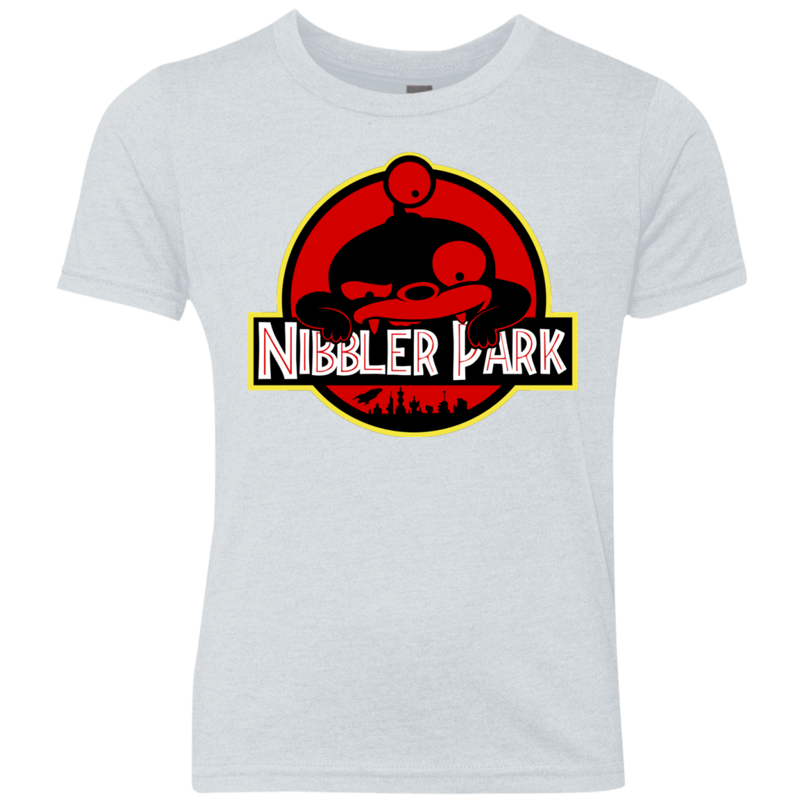 T-Shirts Heather White / YXS Nibbler Park Youth Triblend T-Shirt