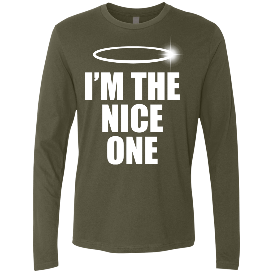 T-Shirts Military Green / Small Nice One Men's Premium Long Sleeve