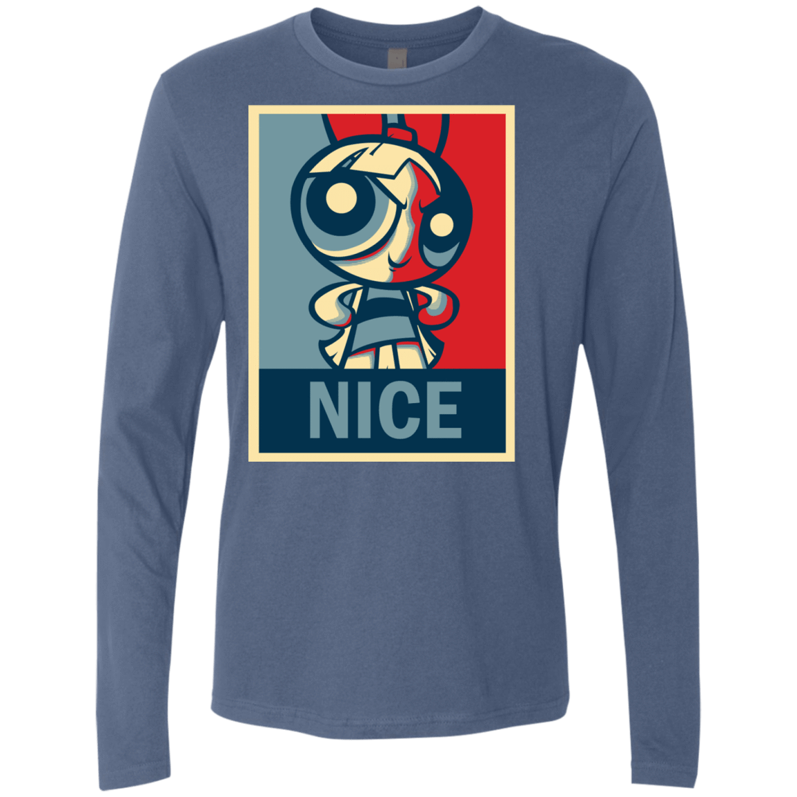 T-Shirts Indigo / S Nice Powerpuff Men's Premium Long Sleeve