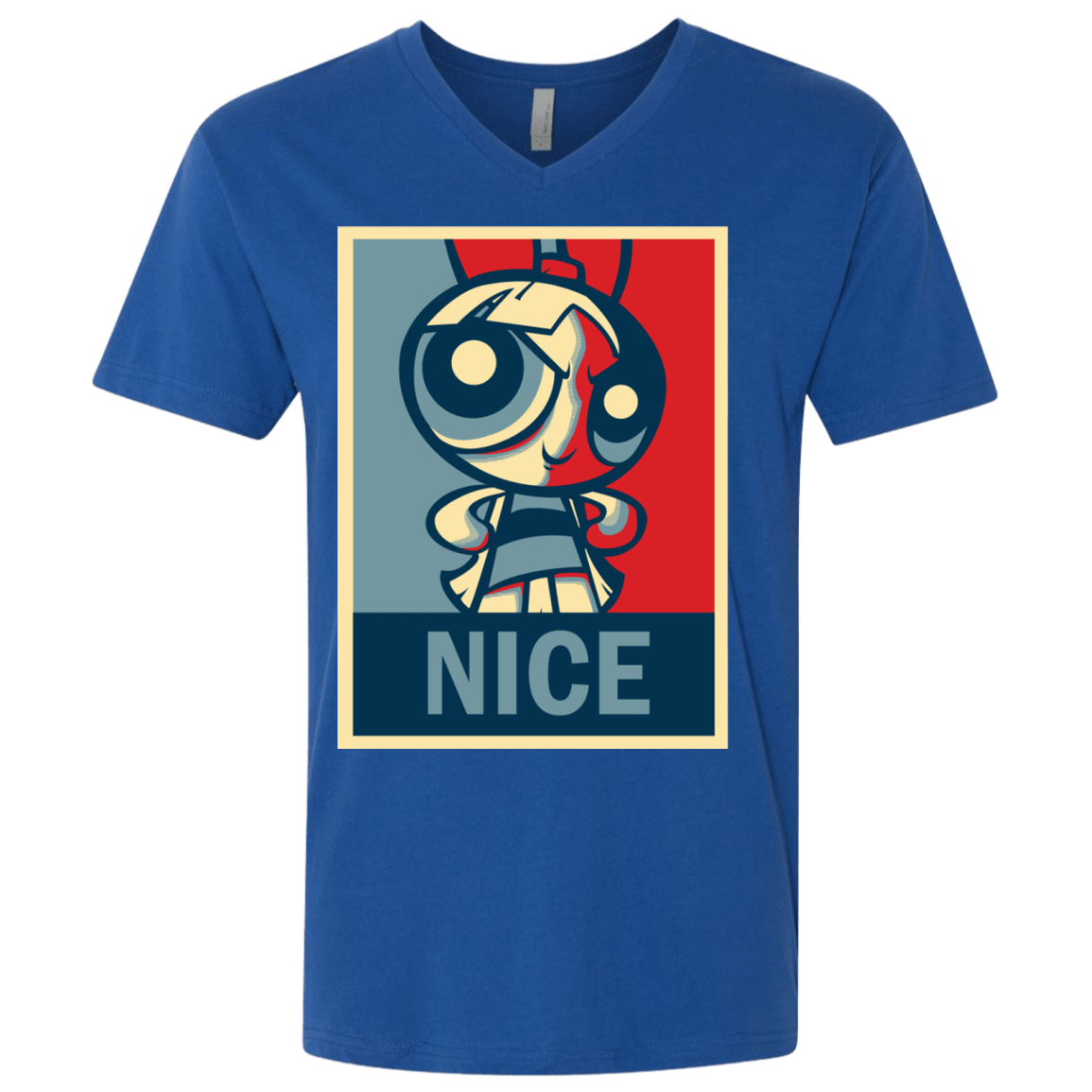 T-Shirts Royal / X-Small Nice Powerpuff Men's Premium V-Neck