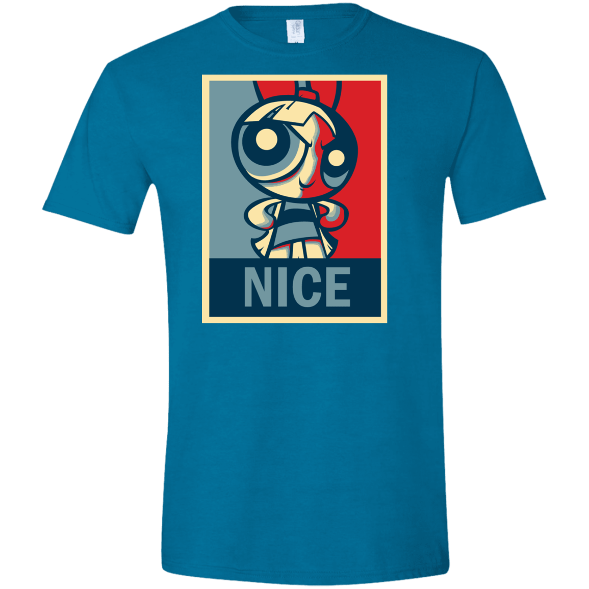 T-Shirts Antique Sapphire / S Nice Powerpuff Men's Semi-Fitted Softstyle