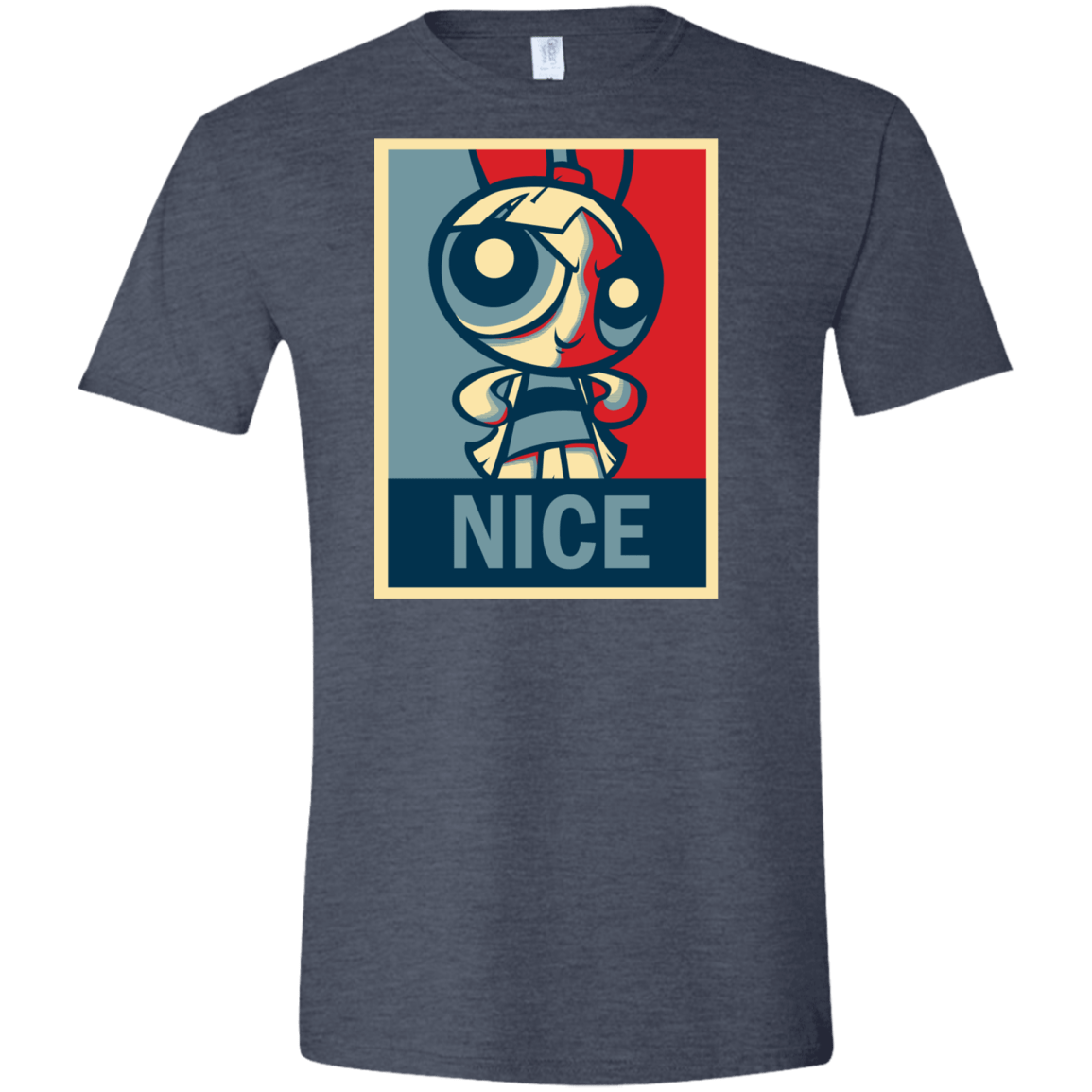T-Shirts Heather Navy / S Nice Powerpuff Men's Semi-Fitted Softstyle