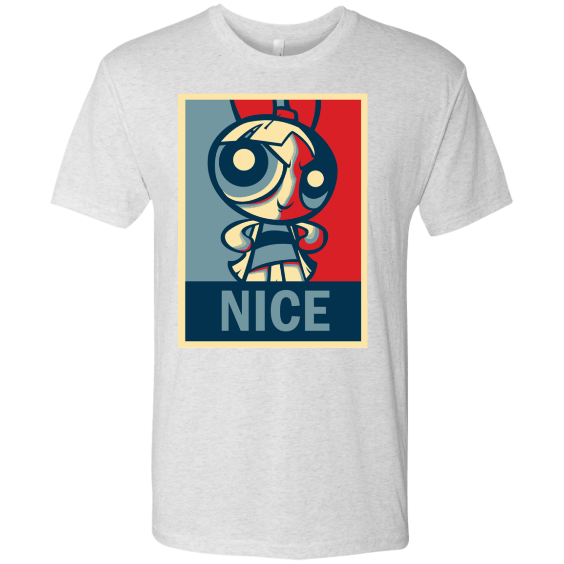 T-Shirts Heather White / S Nice Powerpuff Men's Triblend T-Shirt