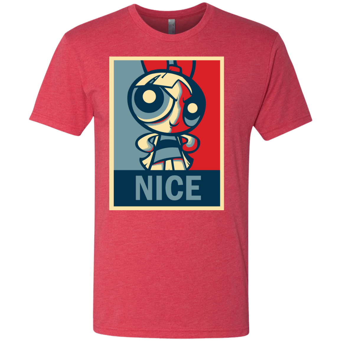 T-Shirts Vintage Red / S Nice Powerpuff Men's Triblend T-Shirt