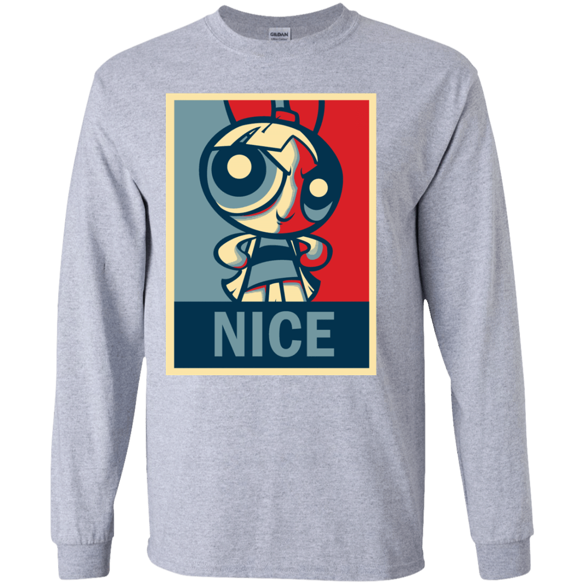 T-Shirts Sport Grey / YS Nice Powerpuff Youth Long Sleeve T-Shirt