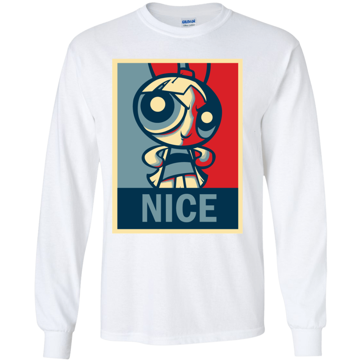 T-Shirts White / YS Nice Powerpuff Youth Long Sleeve T-Shirt