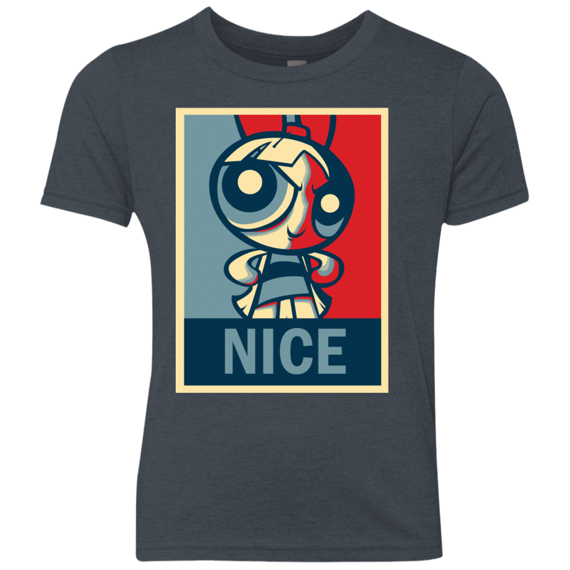 T-Shirts Vintage Navy / YXS Nice Powerpuff Youth Triblend T-Shirt