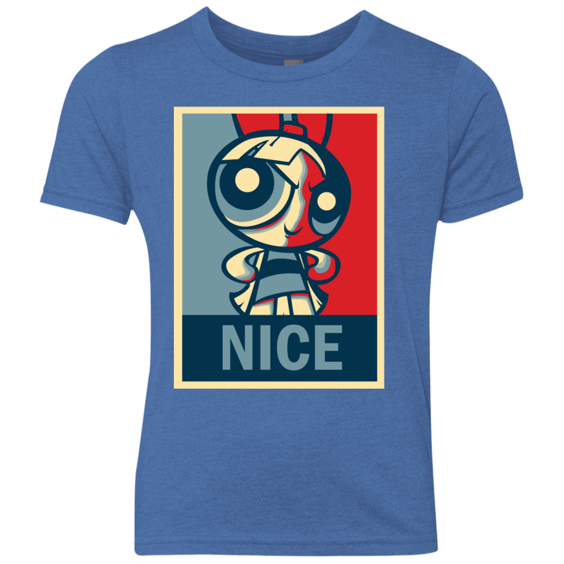 T-Shirts Vintage Royal / YXS Nice Powerpuff Youth Triblend T-Shirt