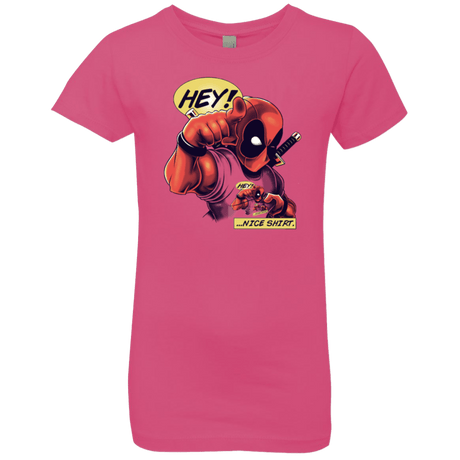T-Shirts Hot Pink / YXS Nice Shirt Girls Premium T-Shirt