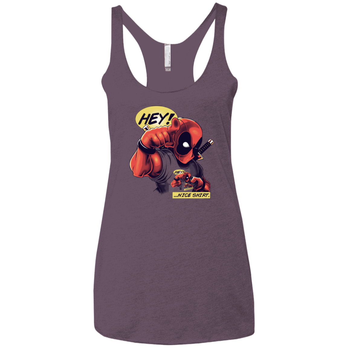 T-Shirts Vintage Purple / X-Small Nice Shirt Women's Triblend Racerback Tank