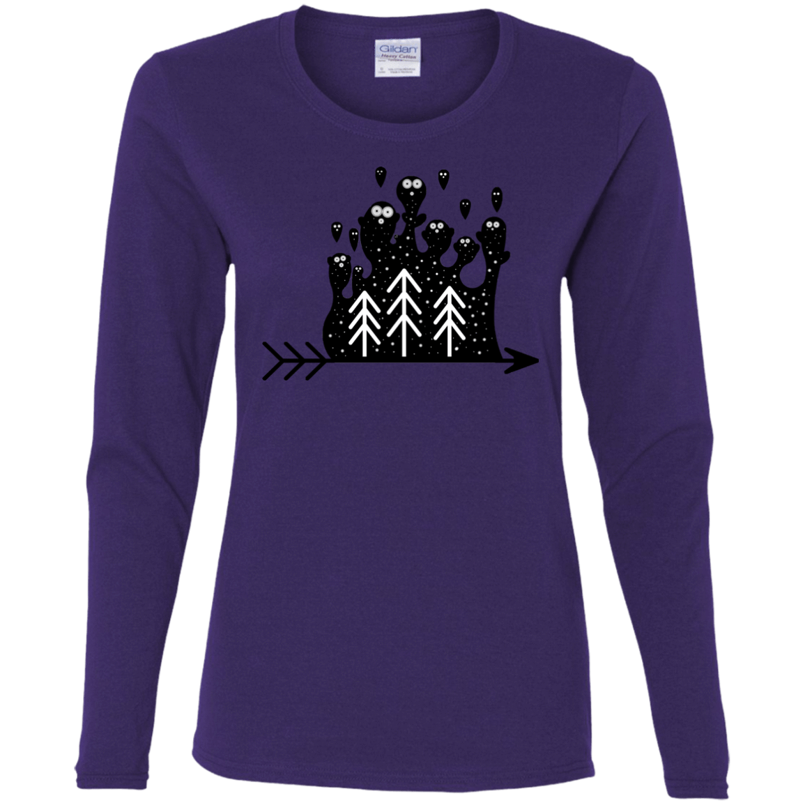T-Shirts Purple / S Night Creatures Women's Long Sleeve T-Shirt
