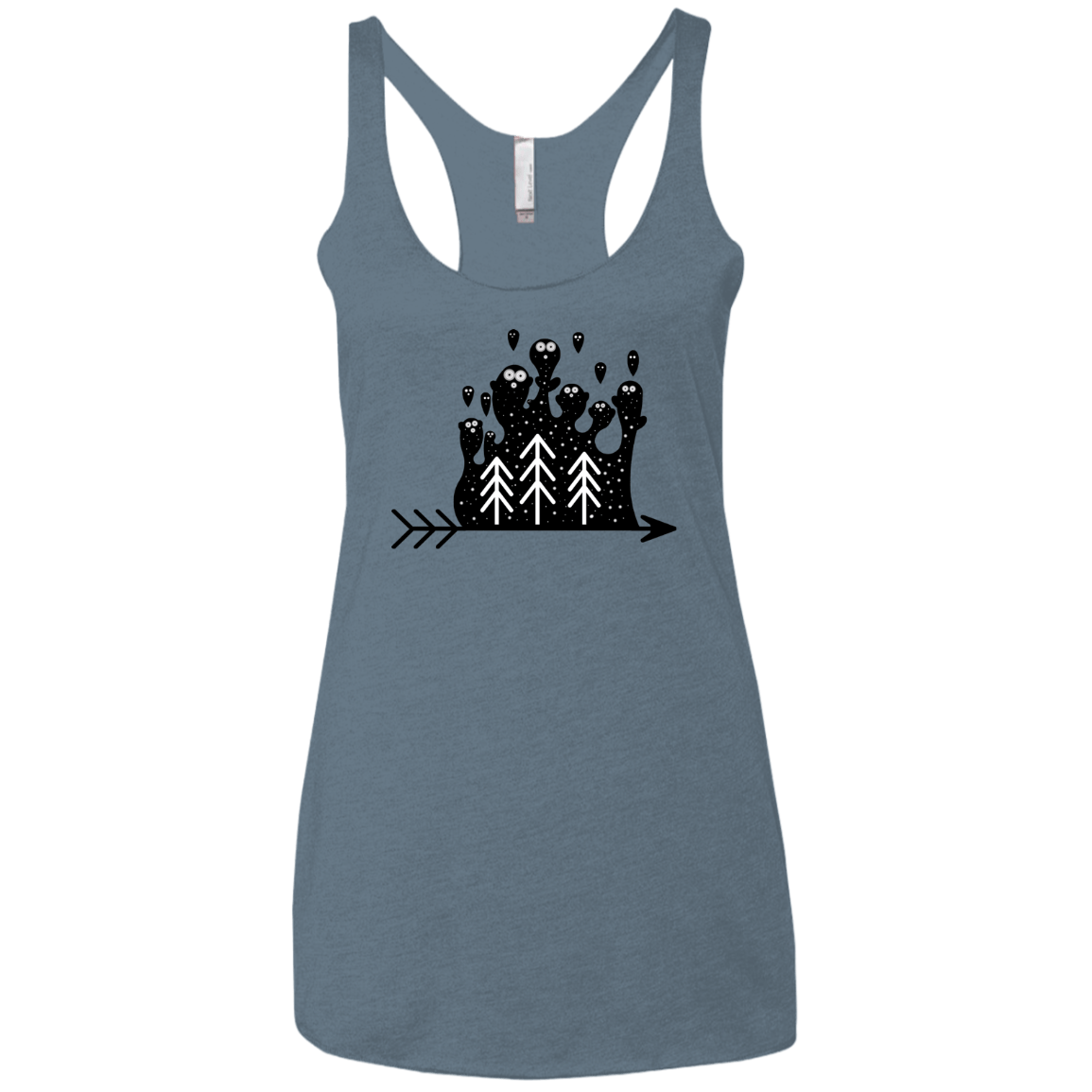 Night Creatures Women's Triblend Racerback Tank