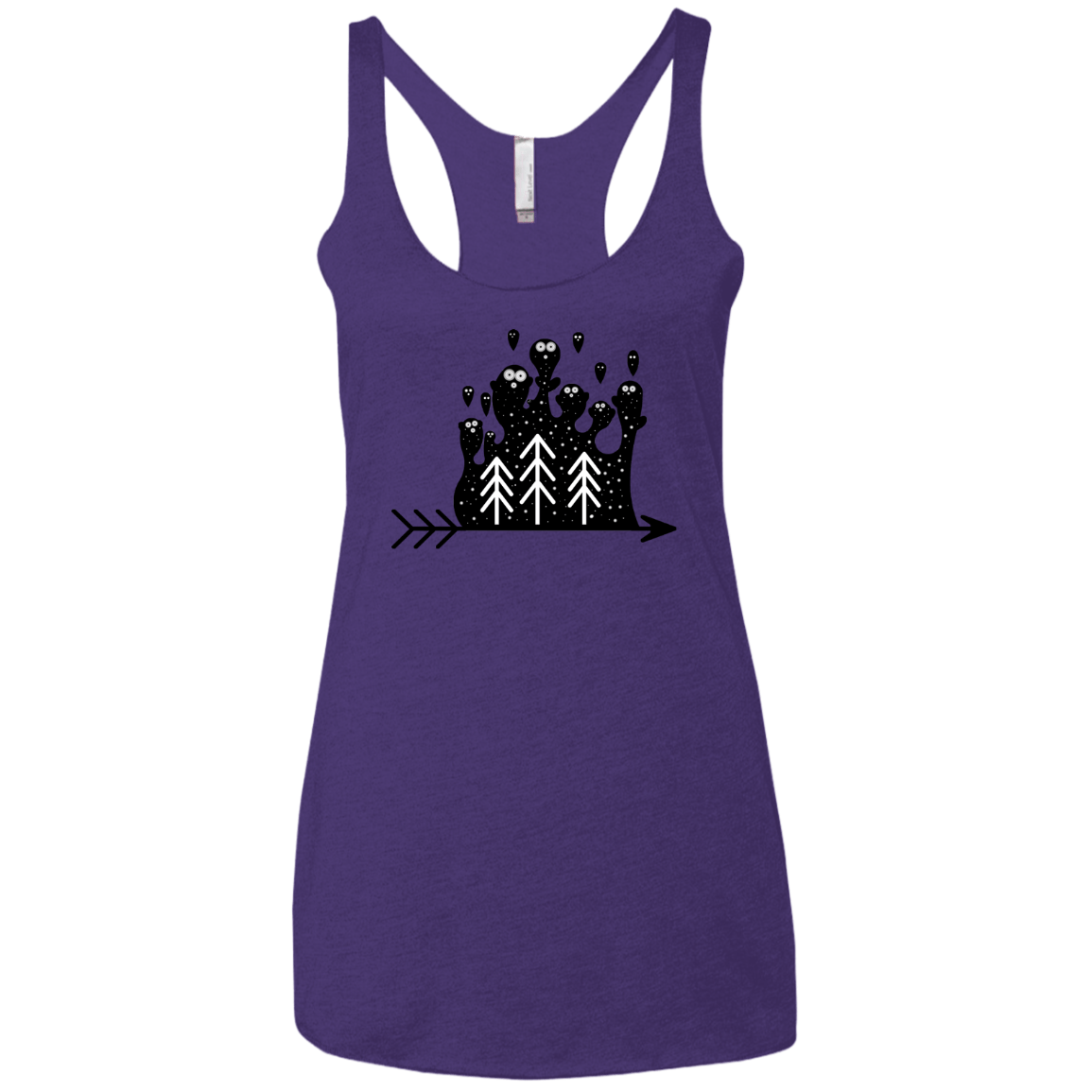Night Creatures Women's Triblend Racerback Tank